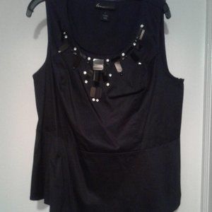 Black beaded blouse